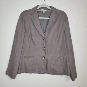 L.L. Bean Linen Blazer Women's Size 12